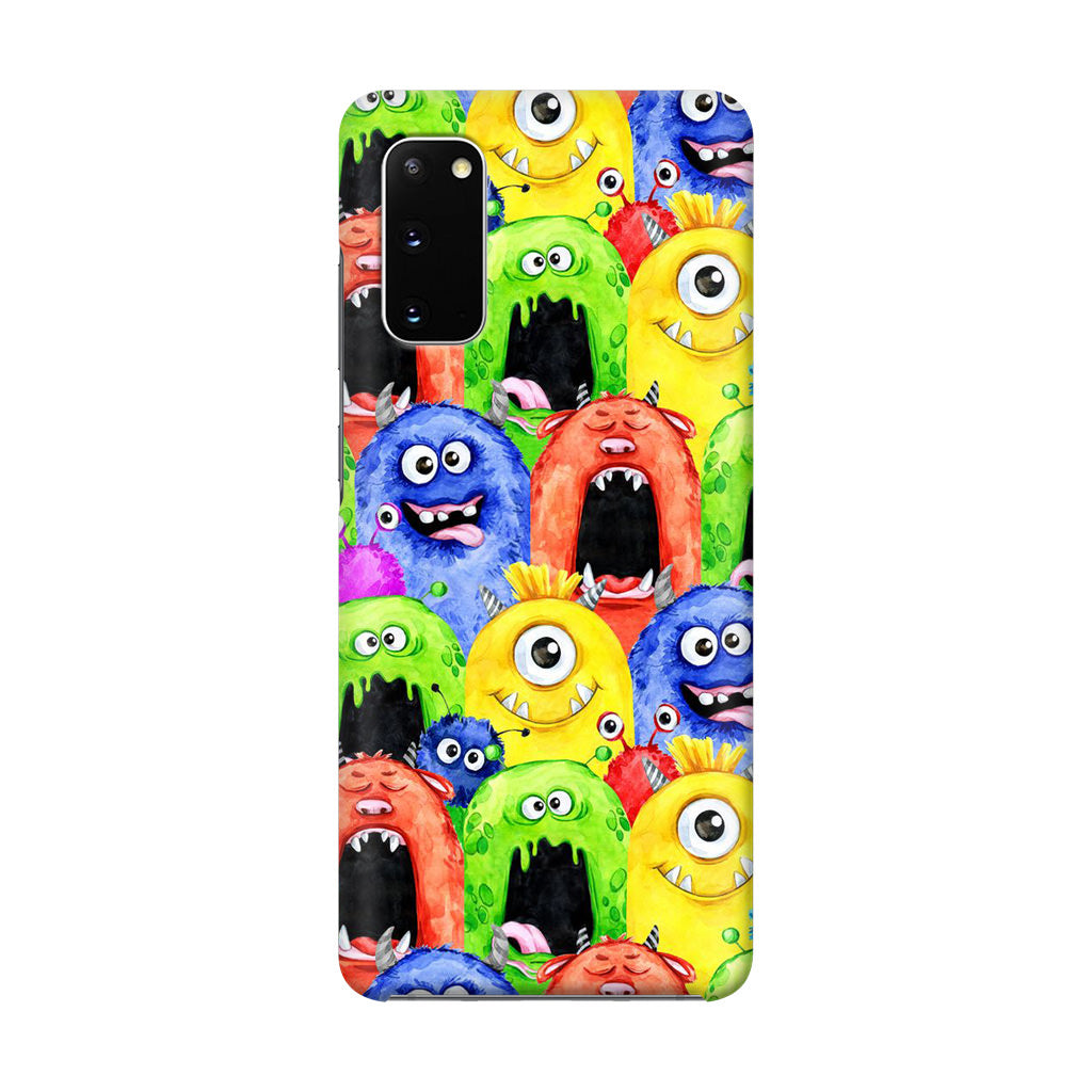 Monster Watercolor Art Galaxy S20 Case