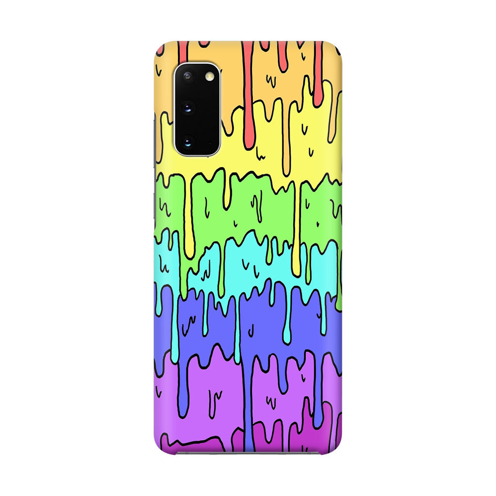 Pastel Kawaii Melting Rainbow Galaxy S20 Case