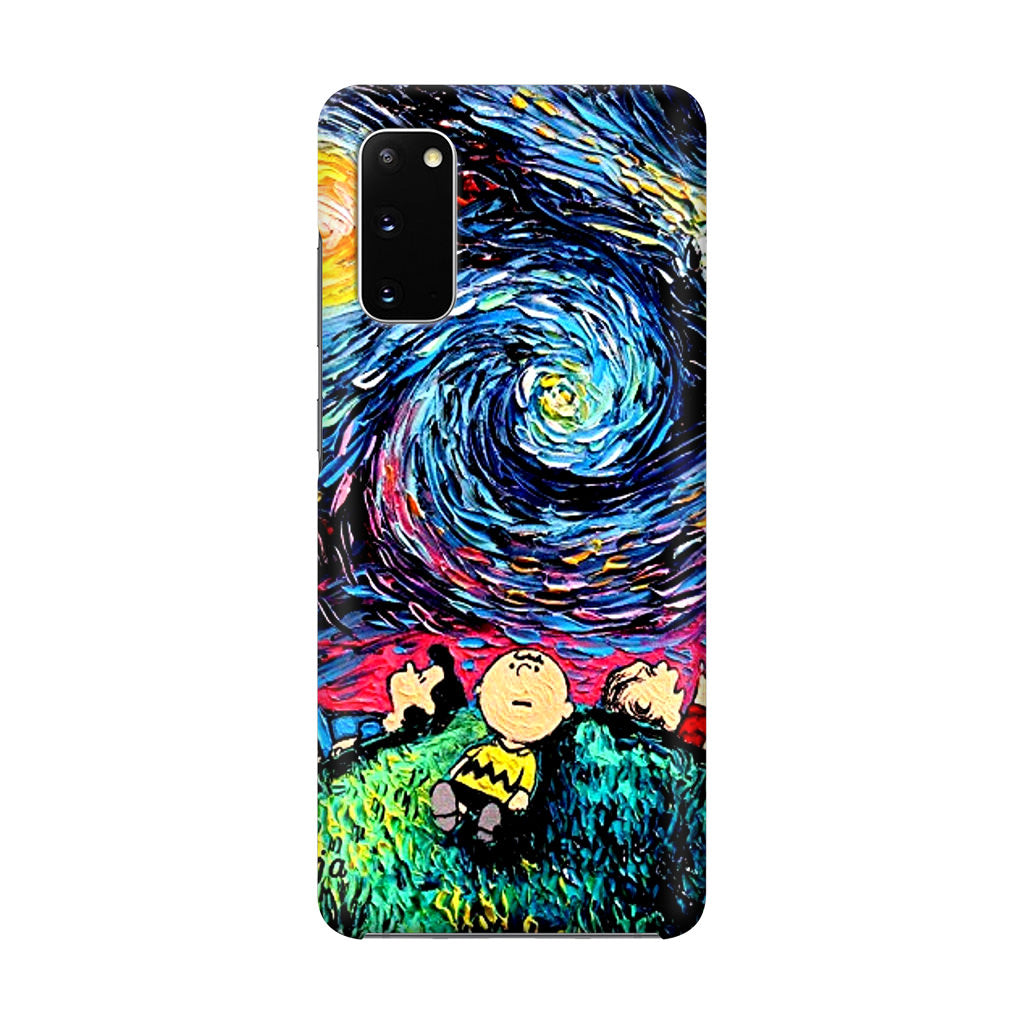 Peanuts At Starry Night Galaxy S20 Case