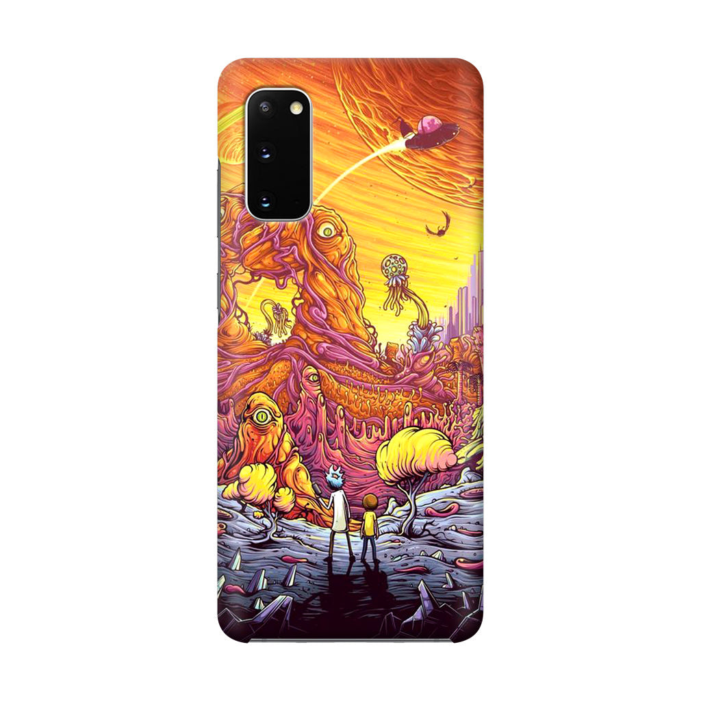 Rick And Morty Alien Planet Galaxy S20 Case