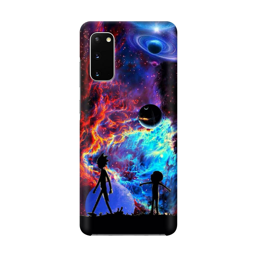 Rick And Morty Flat Galaxy Galaxy S20 Case