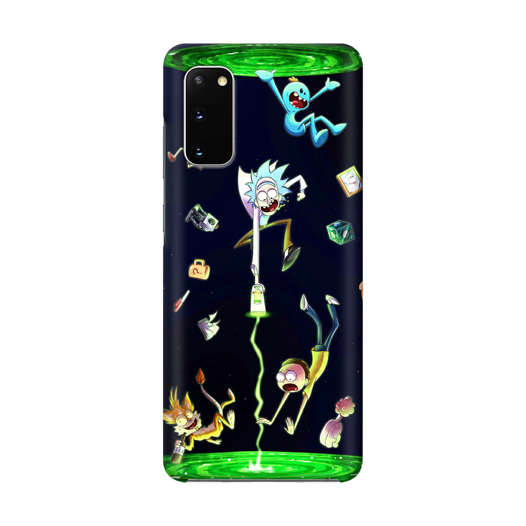 Rick And Morty Portal Fall Galaxy S20 Case