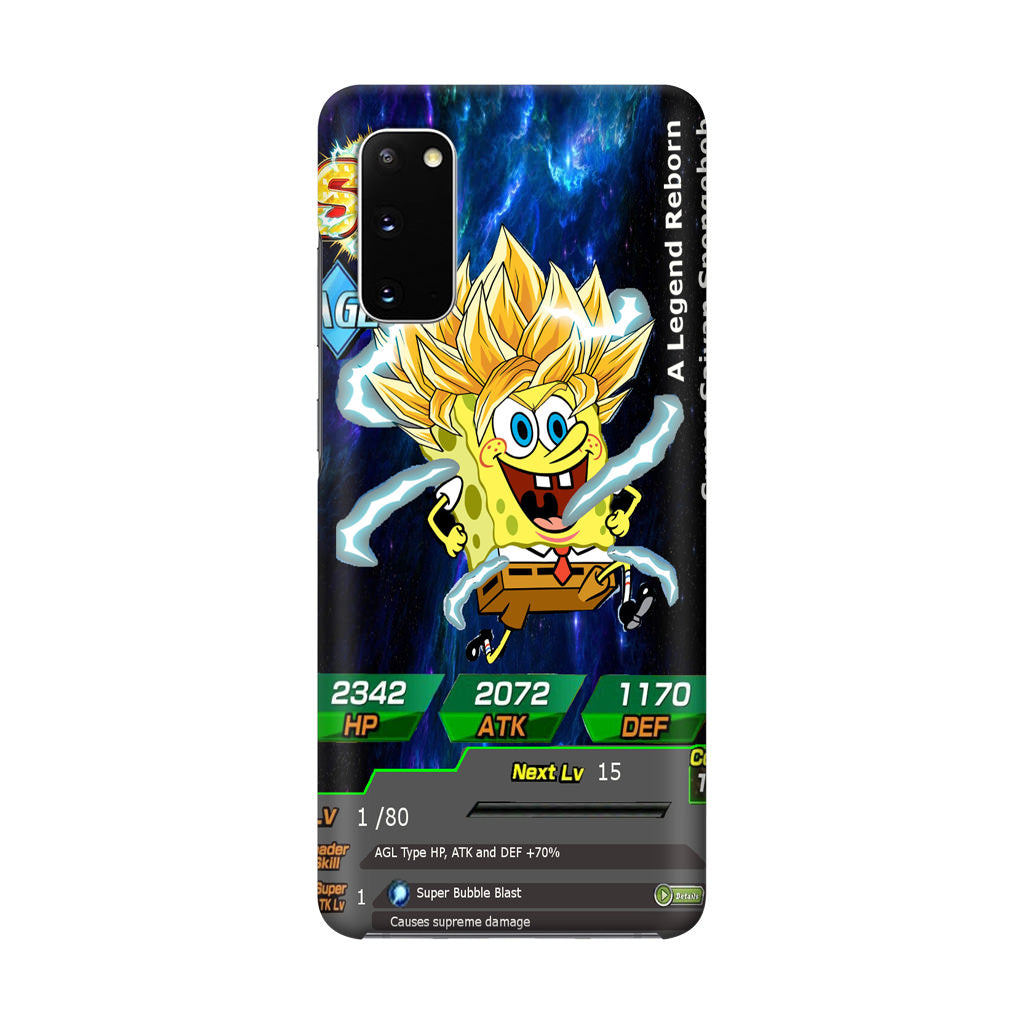 Super Saiyan Spongebob Card Galaxy S20 Case