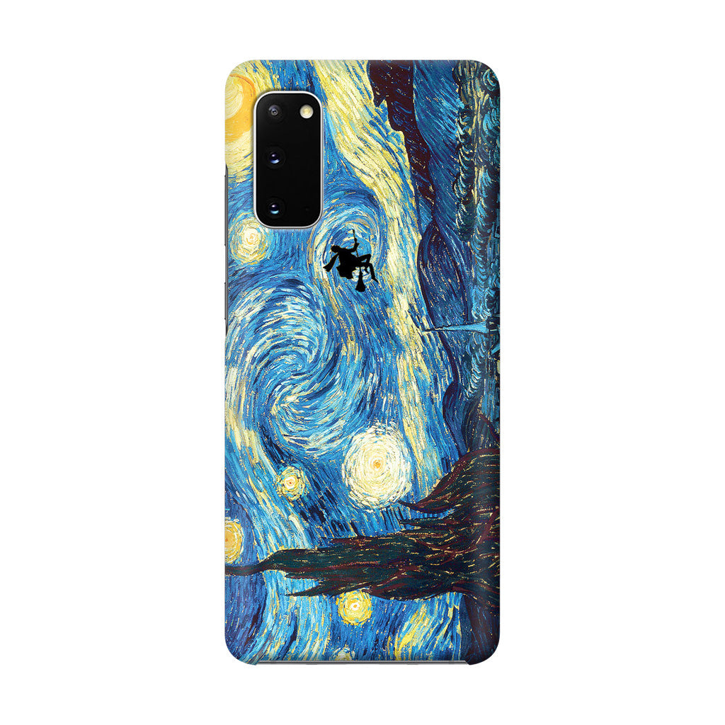 Witch Flying In Van Gogh Starry Night Galaxy S20 Case