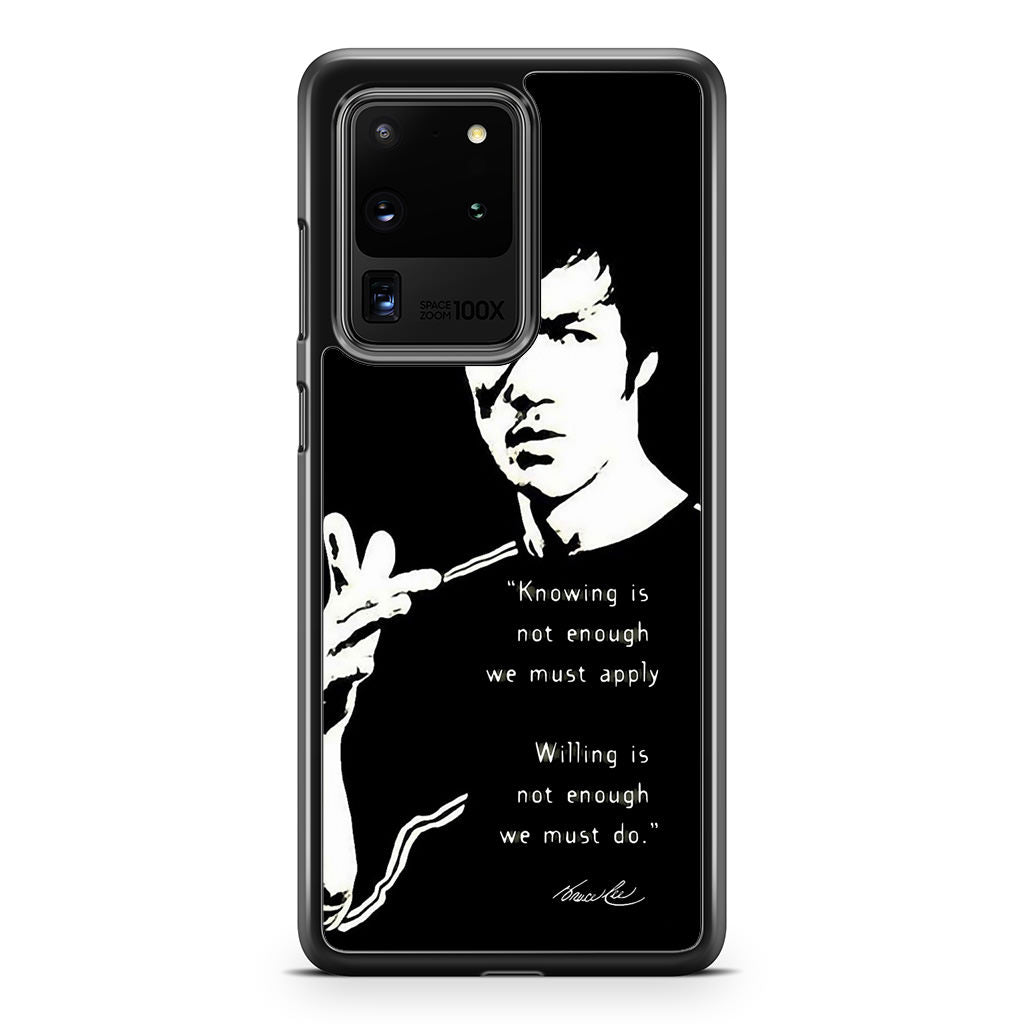 Bruce Lee Quotes Galaxy S20 Ultra Case