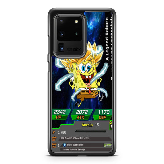 Super Saiyan Spongebob Card Galaxy S20 Ultra Case