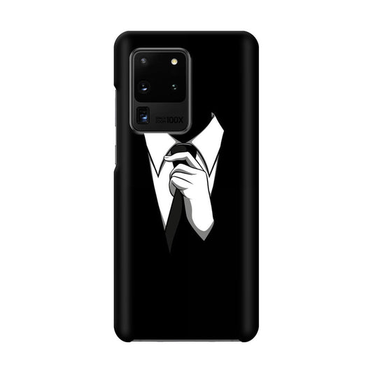 Anonymous Black White Tie Galaxy S20 Ultra Case