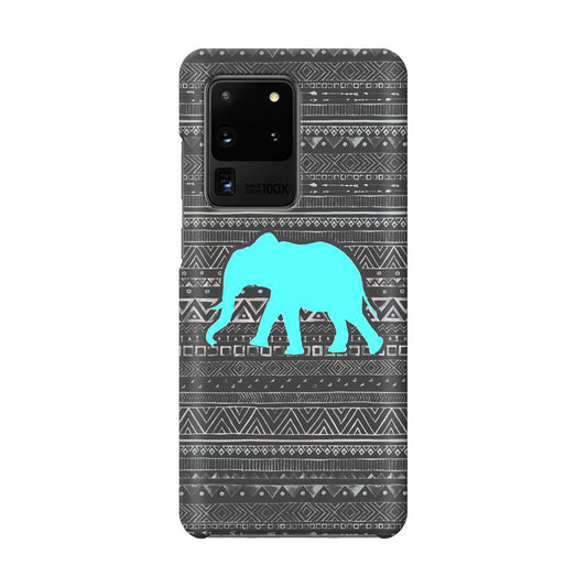 Aztec Elephant Turquoise Galaxy S20 Ultra Case