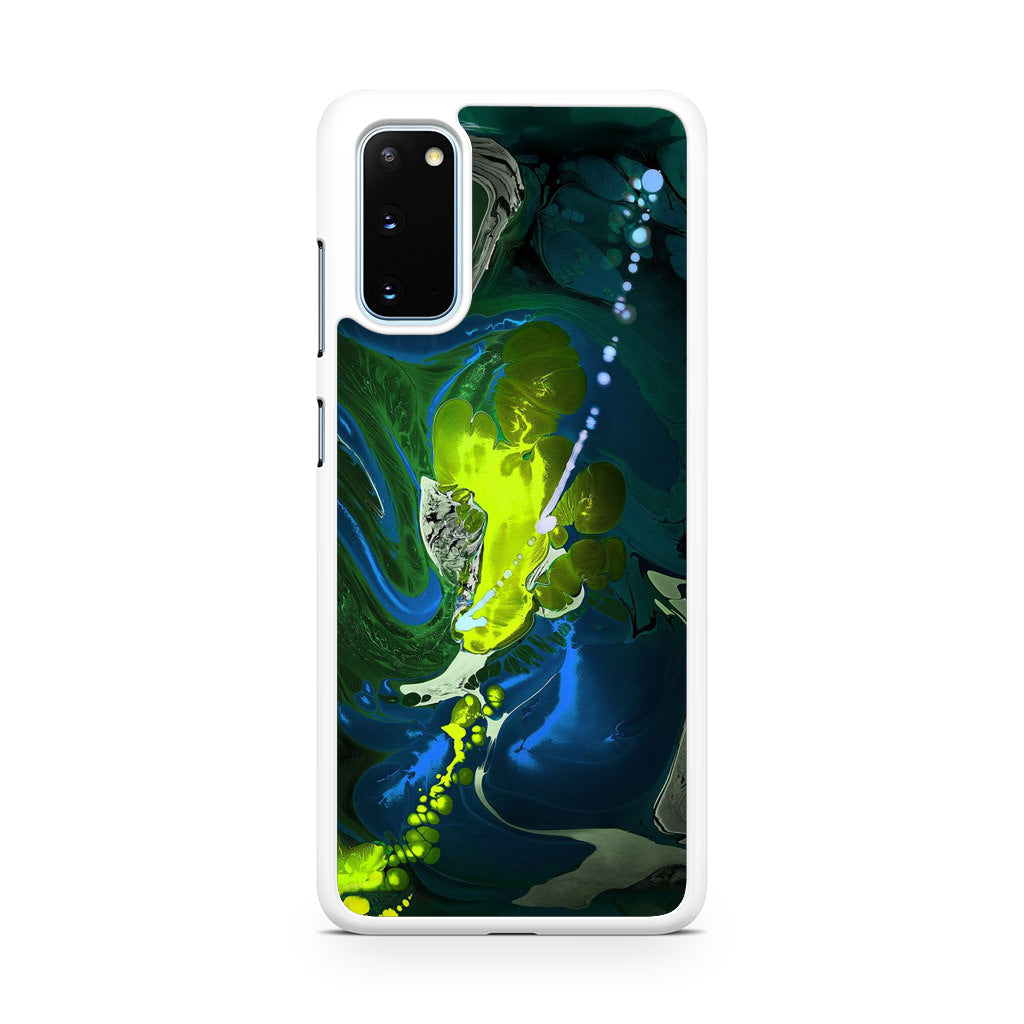 Abstract Green Blue Art Galaxy S20 Case