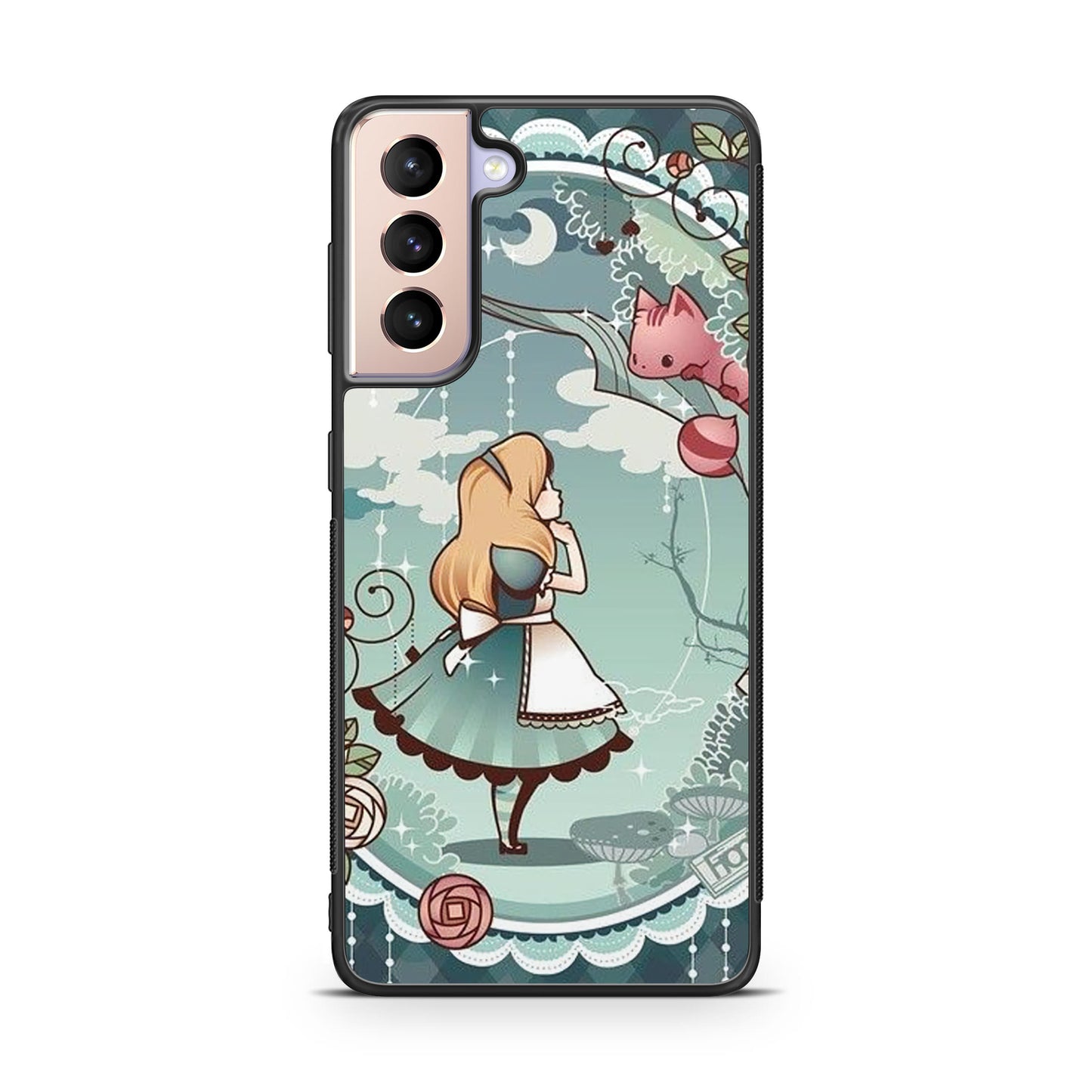 Alice And Cheshire Cat Poster Galaxy S21 / S21 Plus / S21 FE 5G Case