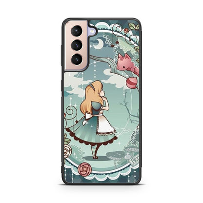 Alice And Cheshire Cat Poster Galaxy S21 / S21 Plus / S21 FE 5G Case