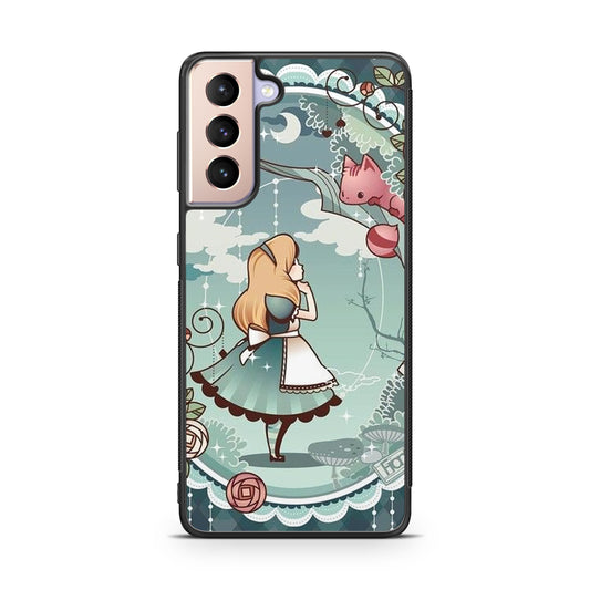 Alice And Cheshire Cat Poster Galaxy S21 / S21 Plus / S21 FE 5G Case