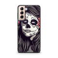 Girl Skull Flower Galaxy S21 / S21 Plus / S21 FE 5G Case