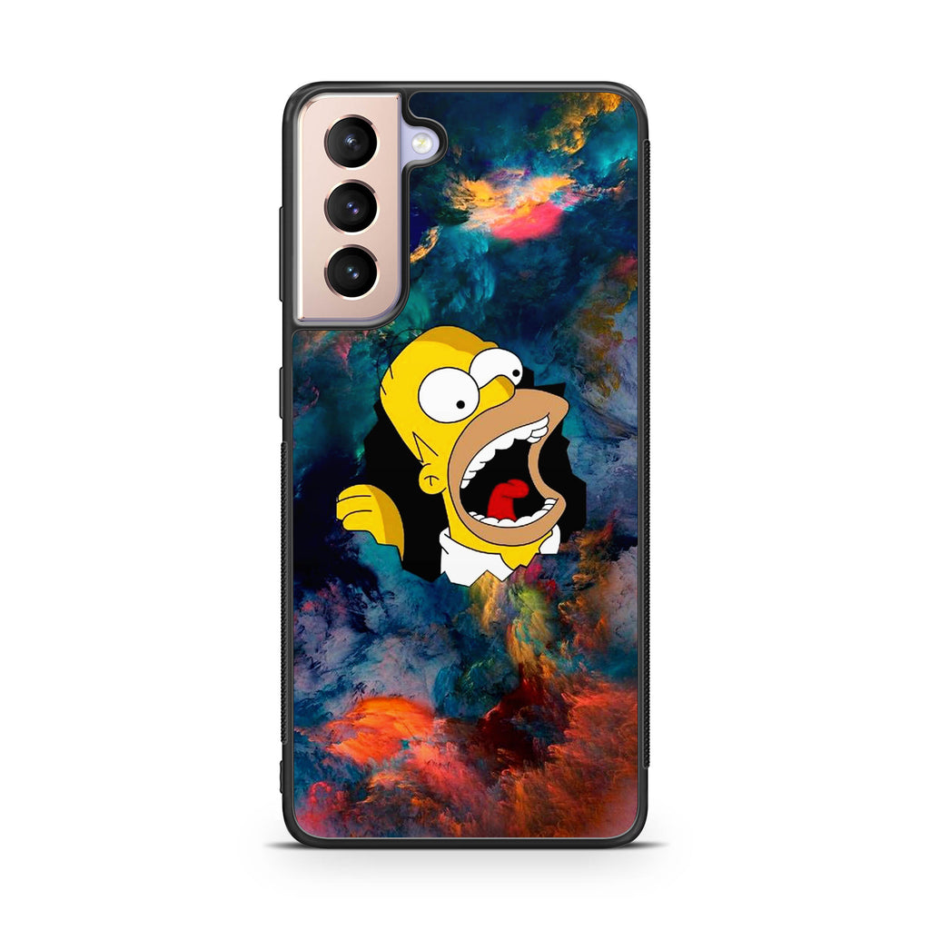 Homer Behind The Black Hole Galaxy S21 / S21 Plus / S21 FE 5G Case