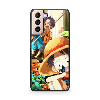One Piece Little Sabo Ace Luffy Cute Galaxy S21 / S21 Plus / S21 FE 5G Case