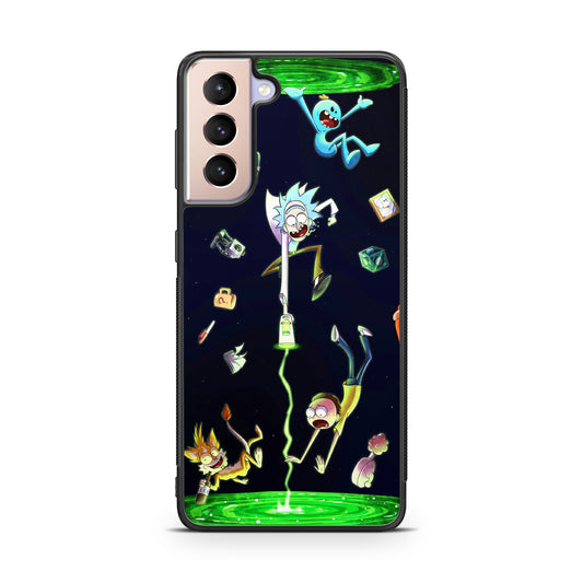 Rick And Morty Portal Fall Galaxy S21 / S21 Plus / S21 FE 5G Case