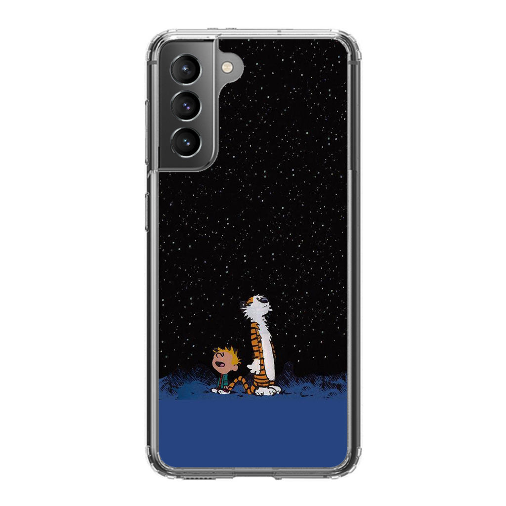 Calvin and Hobbes Space Galaxy S21 / S21 Plus / S21 FE 5G Case