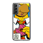 Homer Eats Donut Galaxy S21 / S21 Plus / S21 FE 5G Case