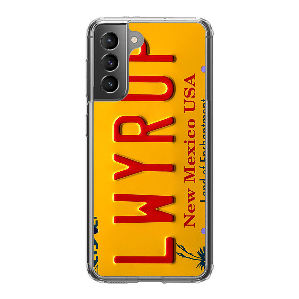 LWYRUP License Plate Galaxy S21 / S21 Plus / S21 FE 5G Case