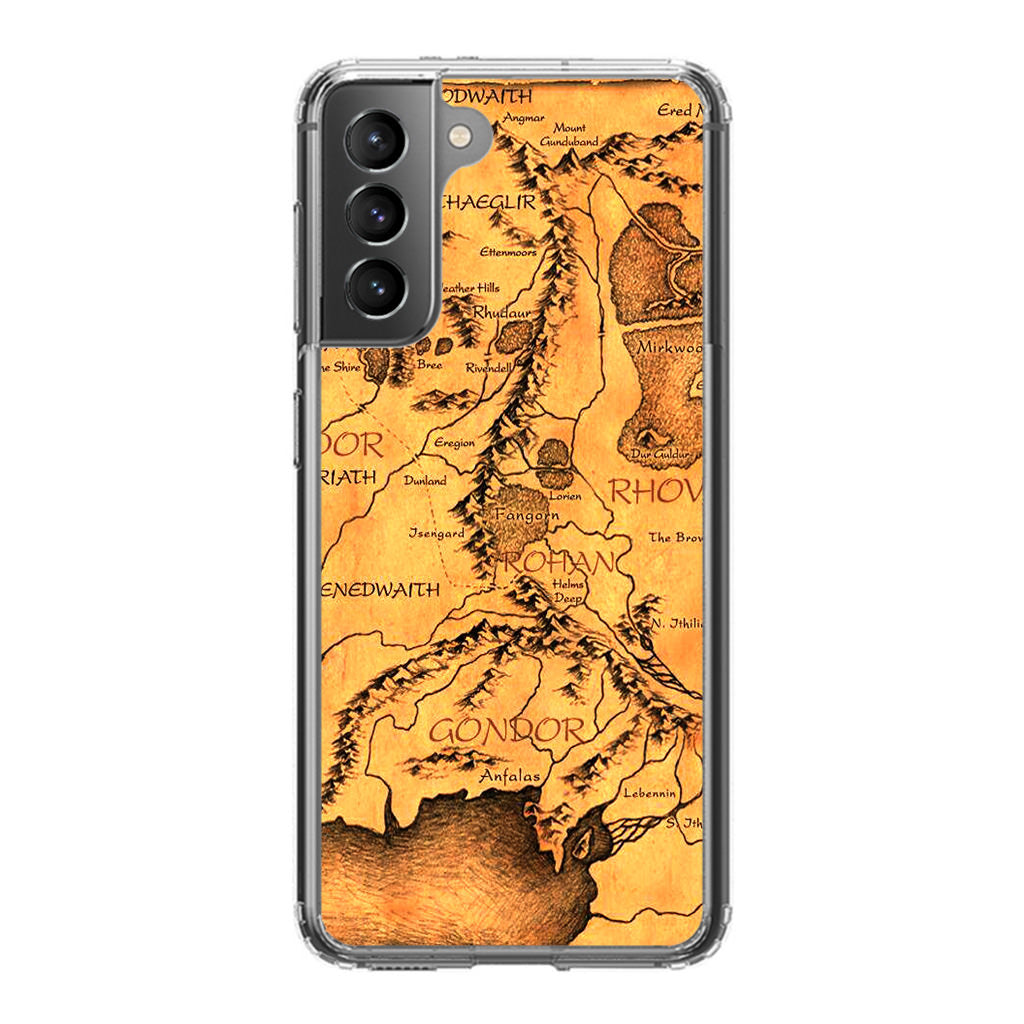 Middle Earth Map Hobbit Galaxy S21 / S21 Plus / S21 FE 5G Case