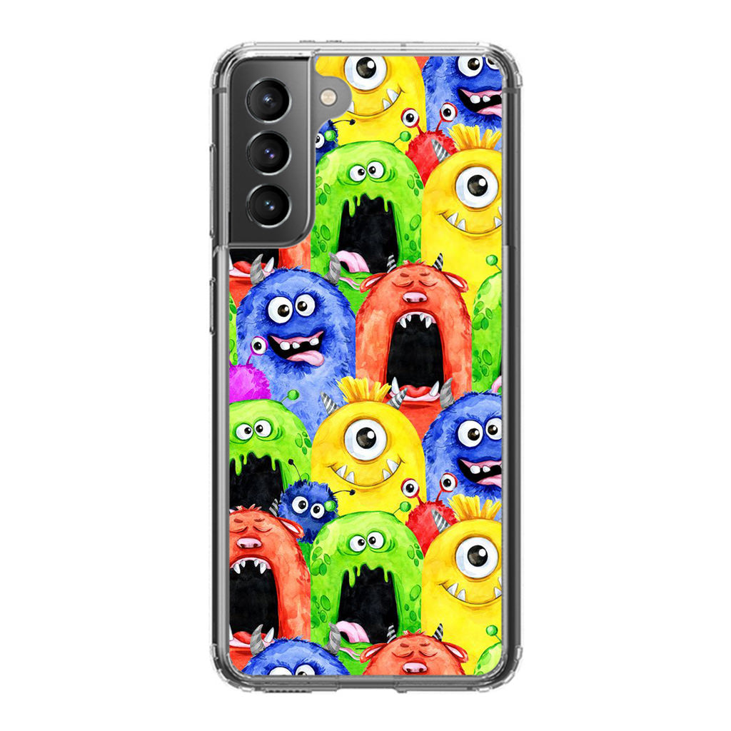 Monster Watercolor Art Galaxy S21 / S21 Plus / S21 FE 5G Case