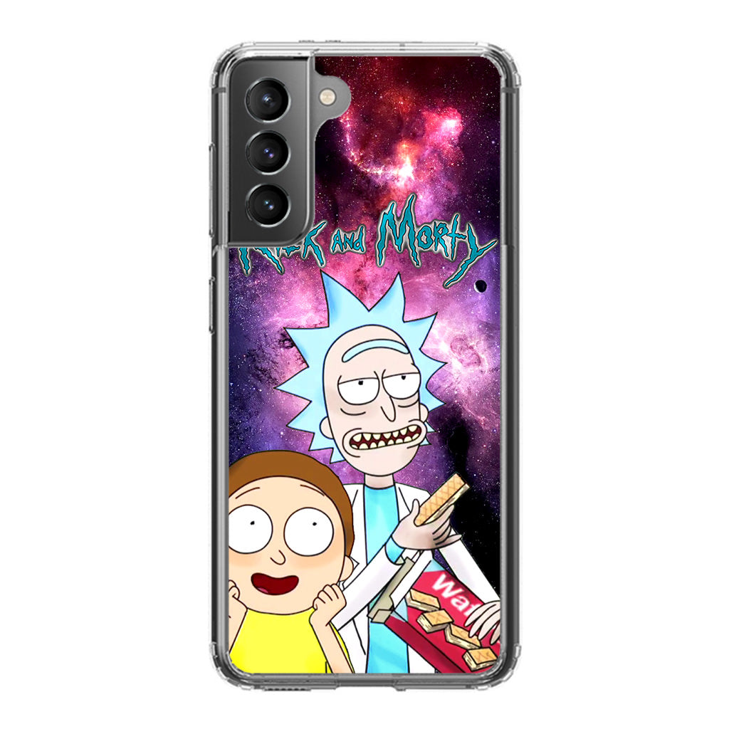 Rick And Morty Nebula Space Galaxy S21 / S21 Plus / S21 FE 5G Case