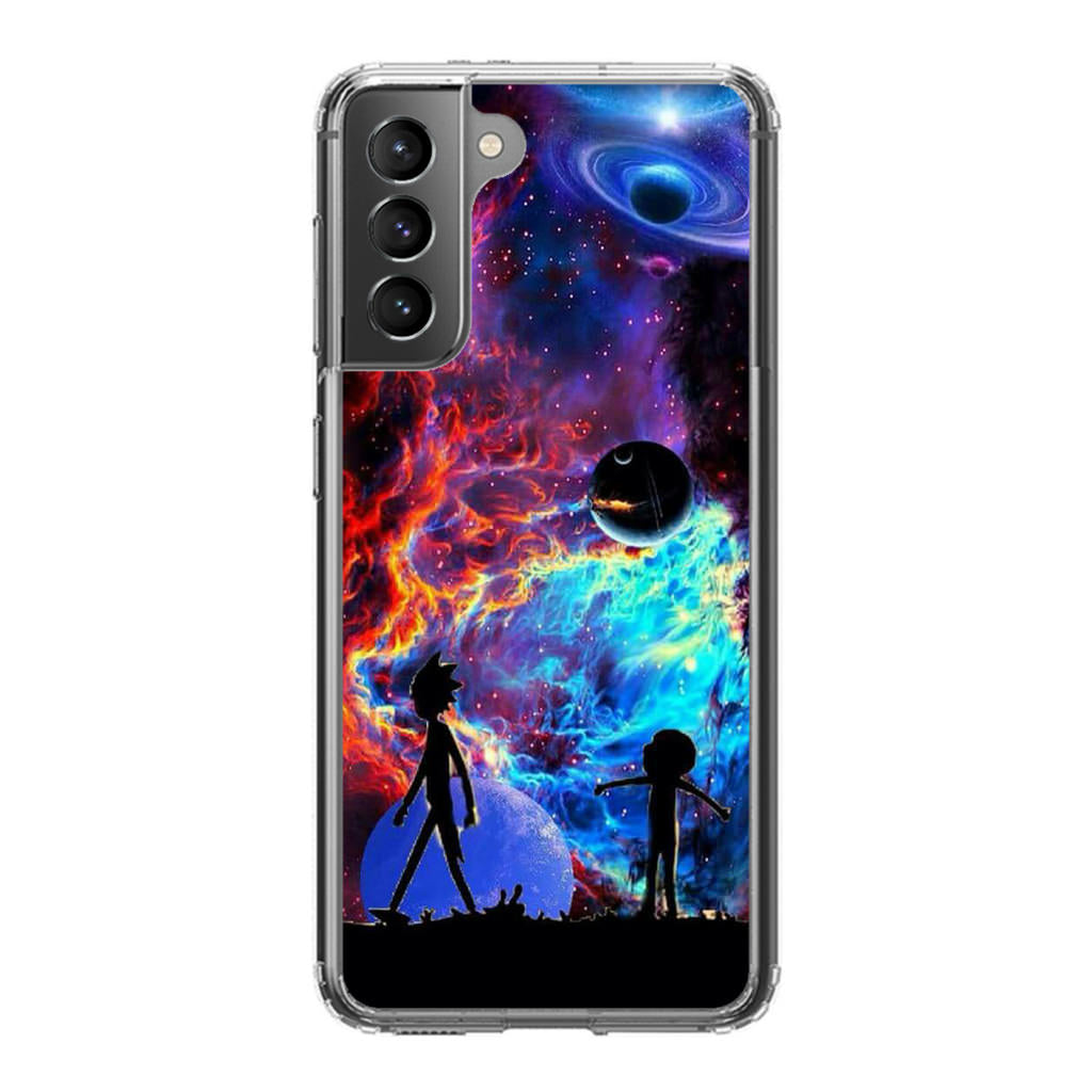Rick And Morty Flat Galaxy Galaxy S21 / S21 Plus / S21 FE 5G Case