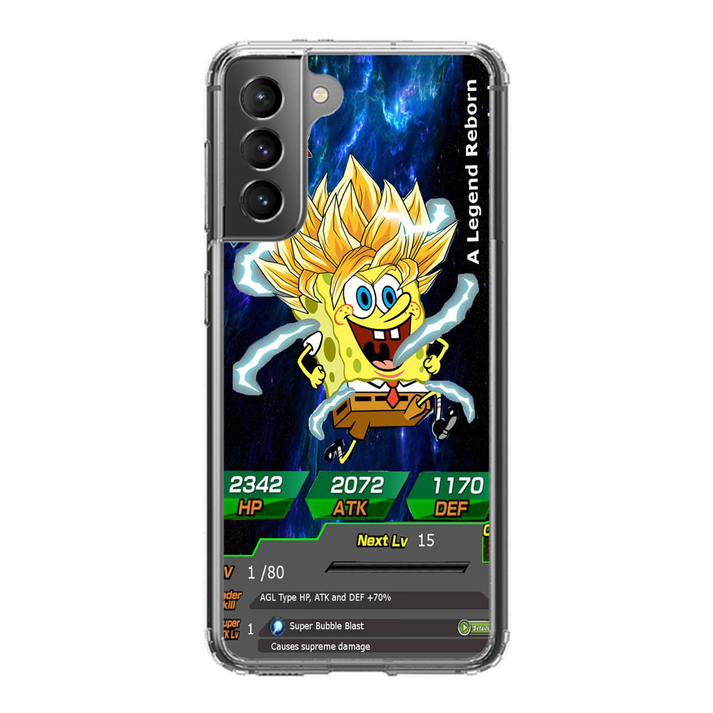 Super Saiyan Spongebob Card Galaxy S21 / S21 Plus / S21 FE 5G Case