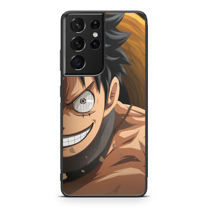 Luffy Half Smile Galaxy S21 Ultra Case