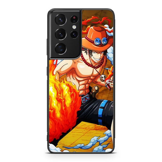Portgas D Ace Hiken Galaxy S21 Ultra Case