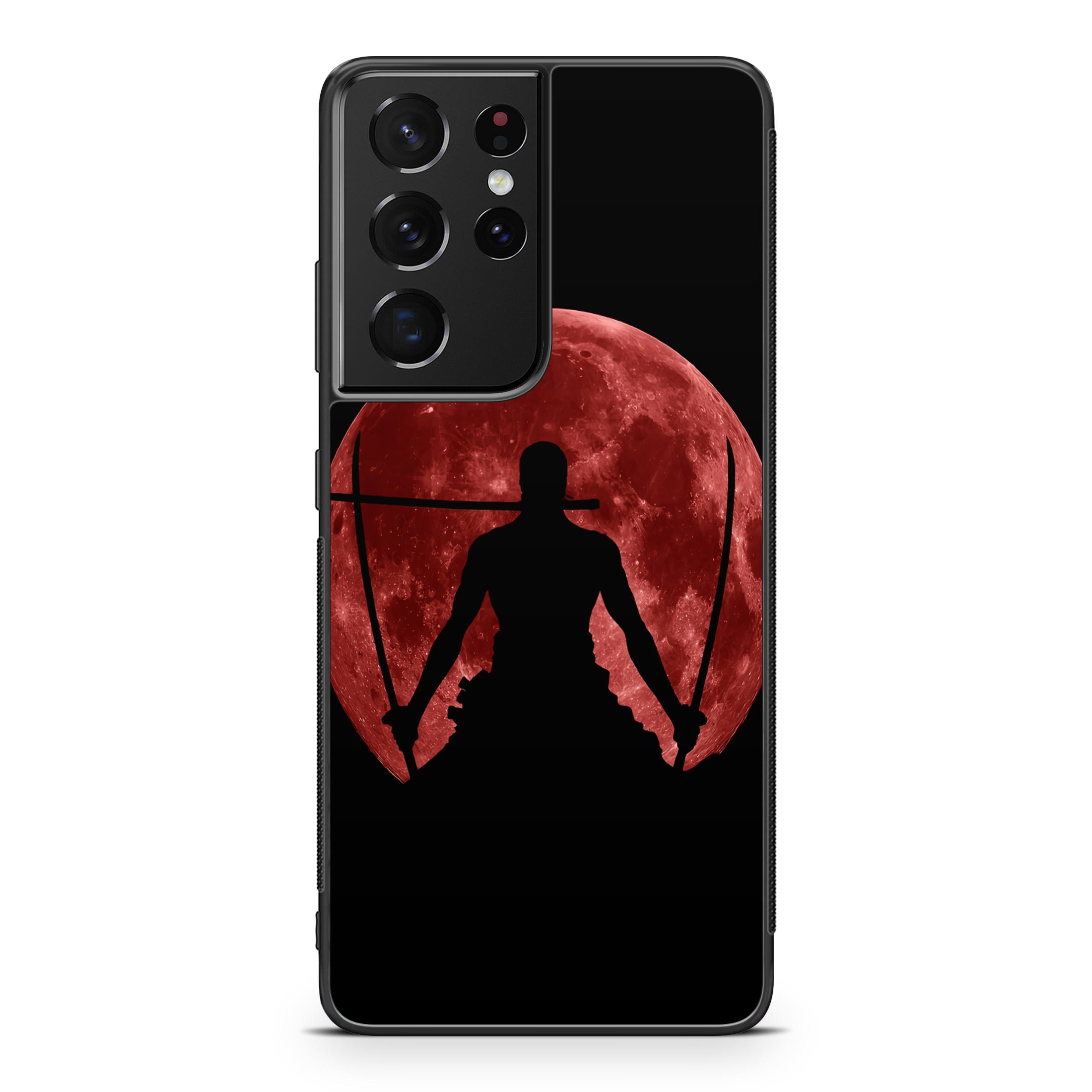 Silhouette Of Zoro In Santoryu Mode Galaxy S21 Ultra Case