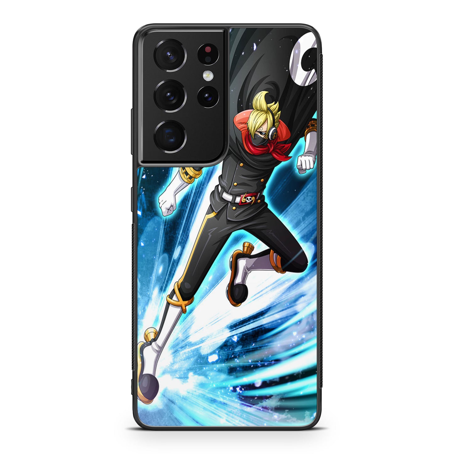 Stealth Black Vinsmoke Sanji Galaxy S21 Ultra Case