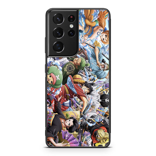 Straw Hat Pirates Arc Wano Galaxy S21 Ultra Case