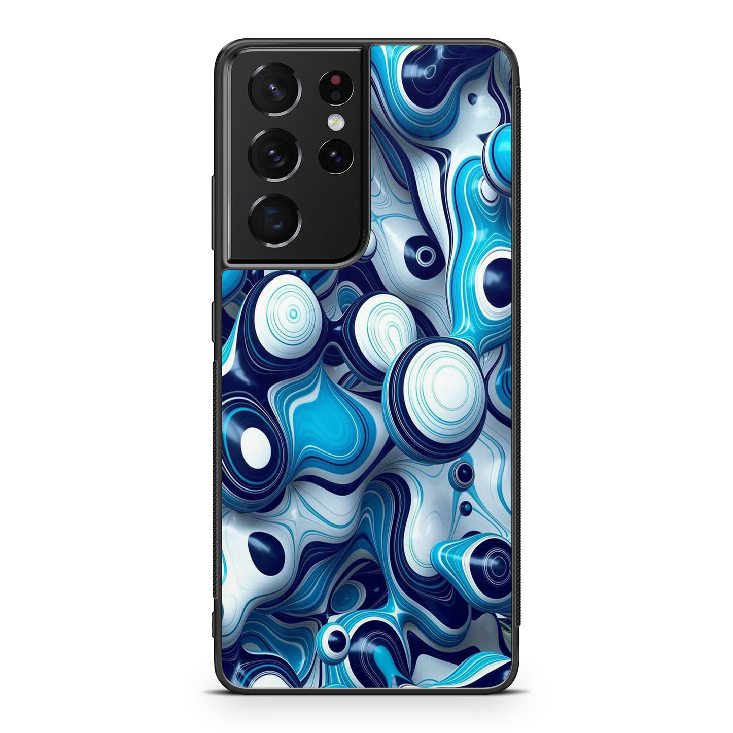 Abstract Art All Blue Galaxy S21 Ultra Case