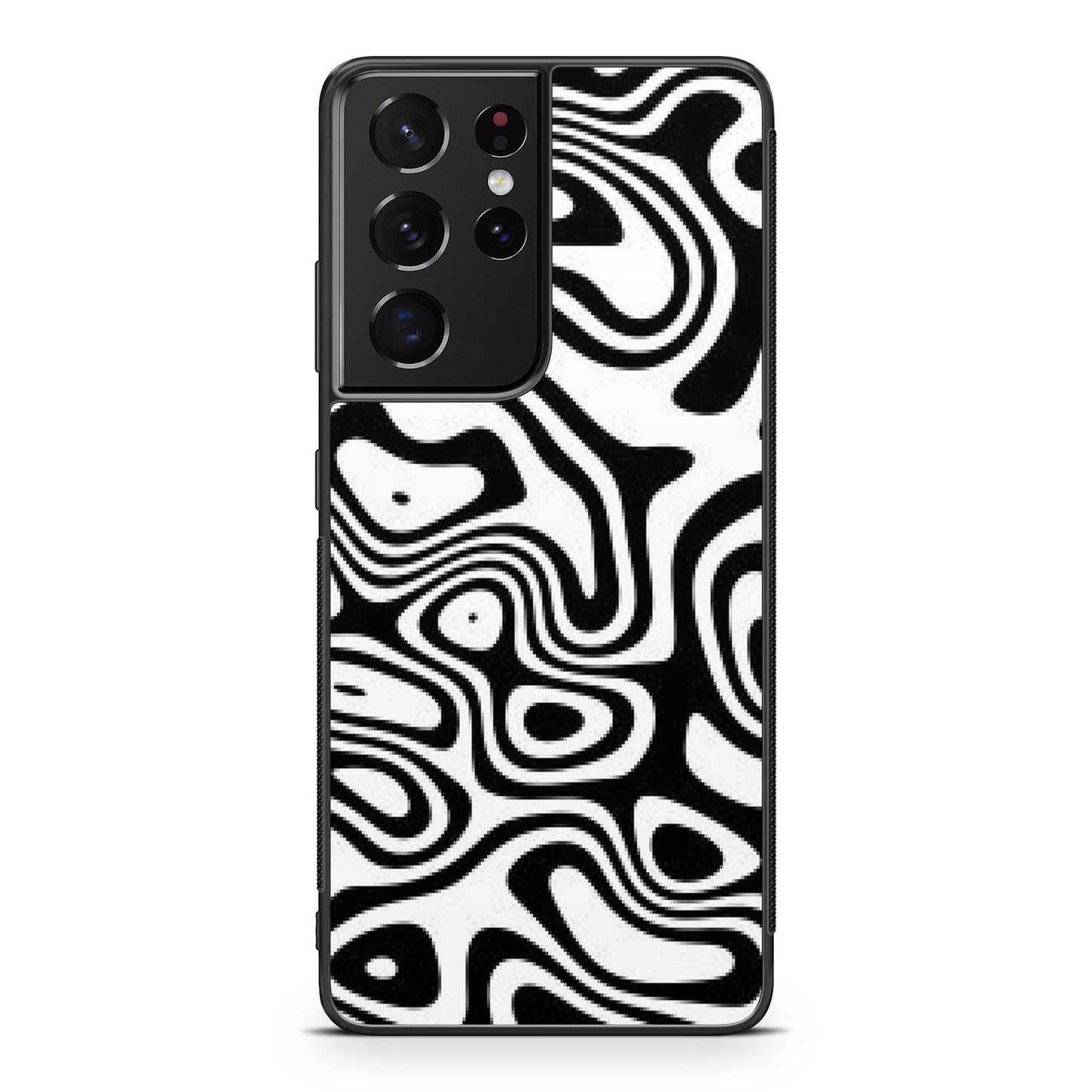 Abstract Black and White Background Galaxy S21 Ultra Case