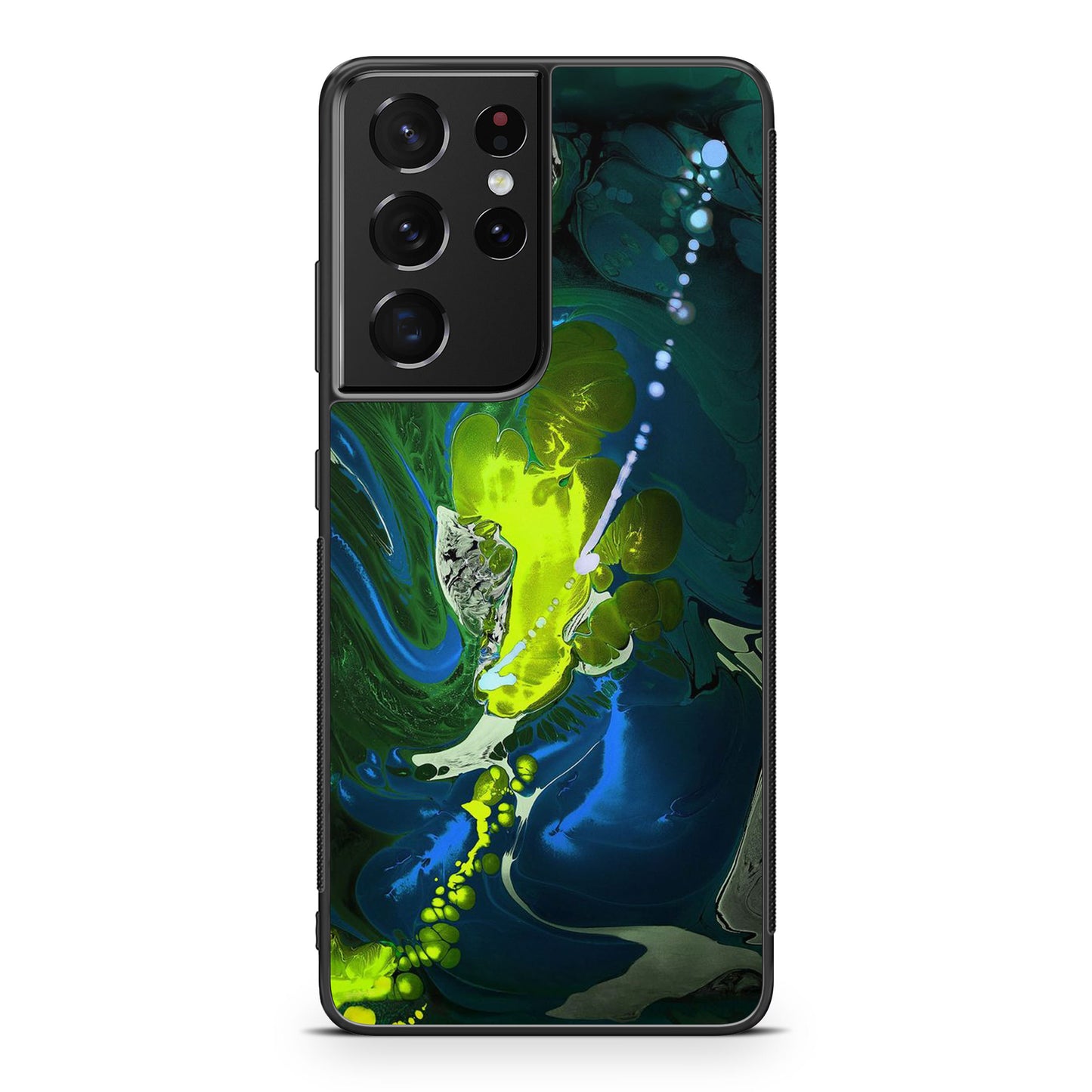 Abstract Green Blue Art Galaxy S21 Ultra Case