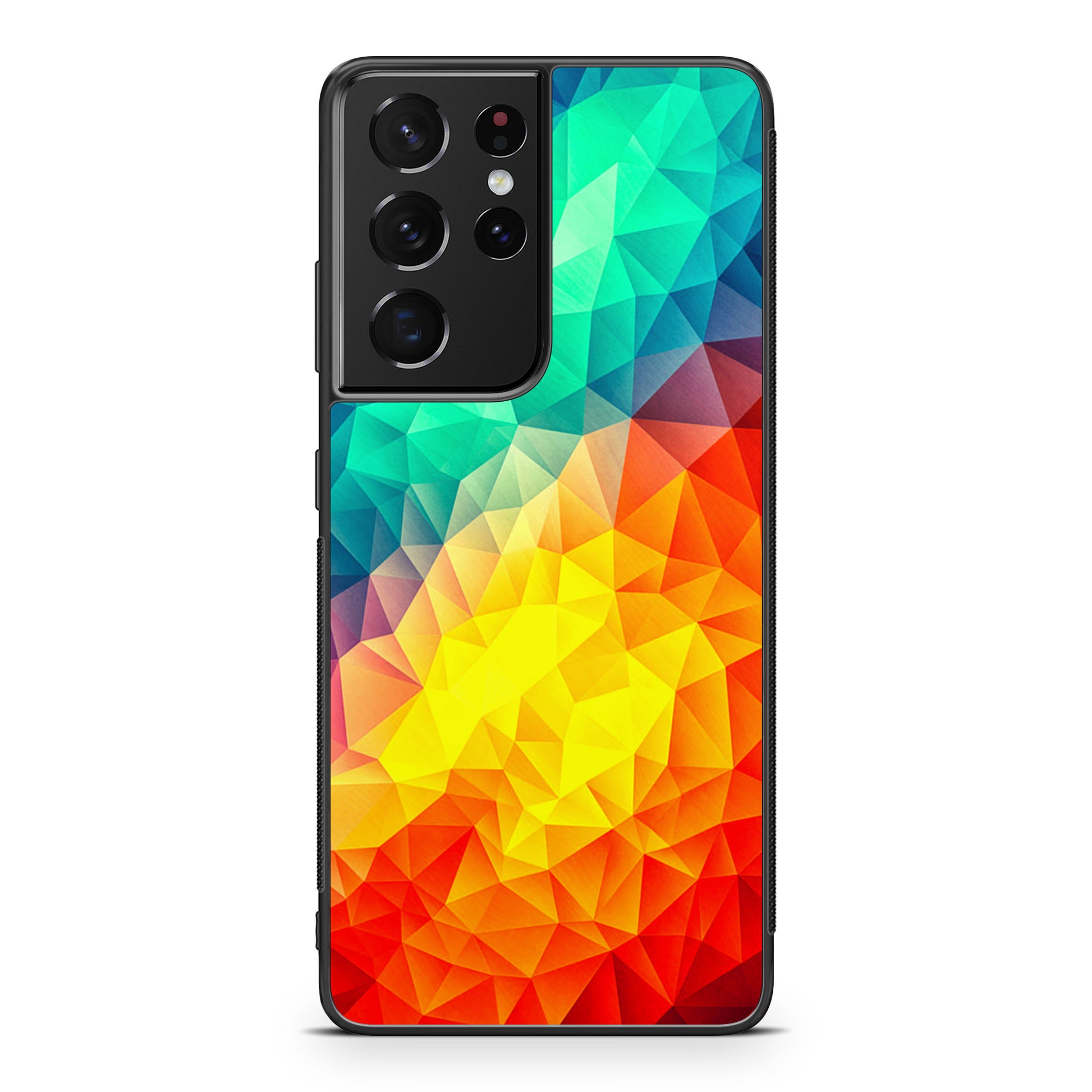 Abstract Multicolor Cubism Painting Galaxy S21 Ultra Case