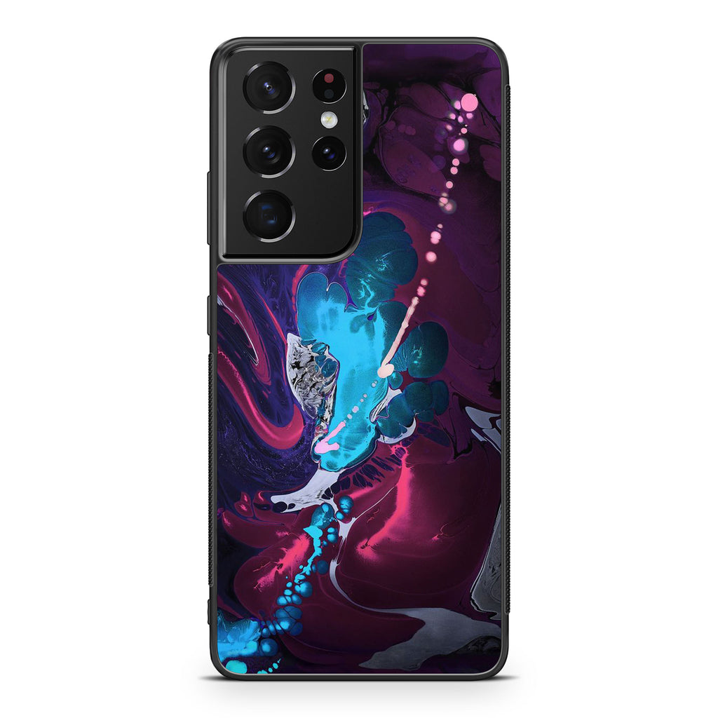 Abstract Purple Blue Art Galaxy S21 Ultra Case