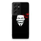 Anonymous Blood Splashes Galaxy S21 Ultra Case