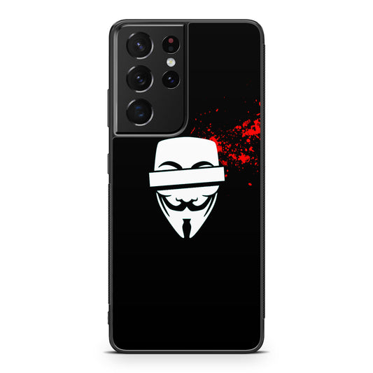 Anonymous Blood Splashes Galaxy S21 Ultra Case
