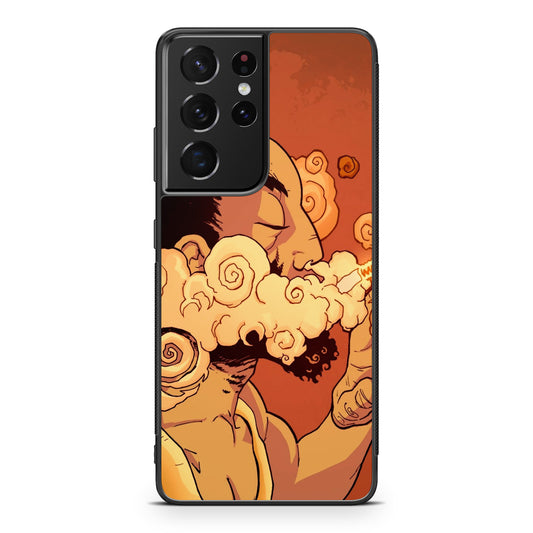 Artistic Psychedelic Smoke Galaxy S21 Ultra Case