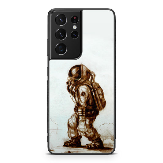 Astronaut Heavy Walk Galaxy S21 Ultra Case