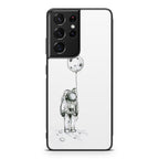 Astronaut Moon Balloon Galaxy S21 Ultra Case