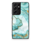 Azure Water Glitter Galaxy S21 Ultra Case