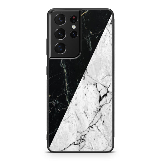 B&W Marble Galaxy S21 Ultra Case