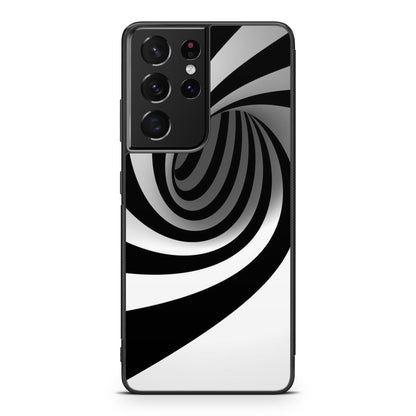 Black and White Twist Galaxy S21 Ultra Case