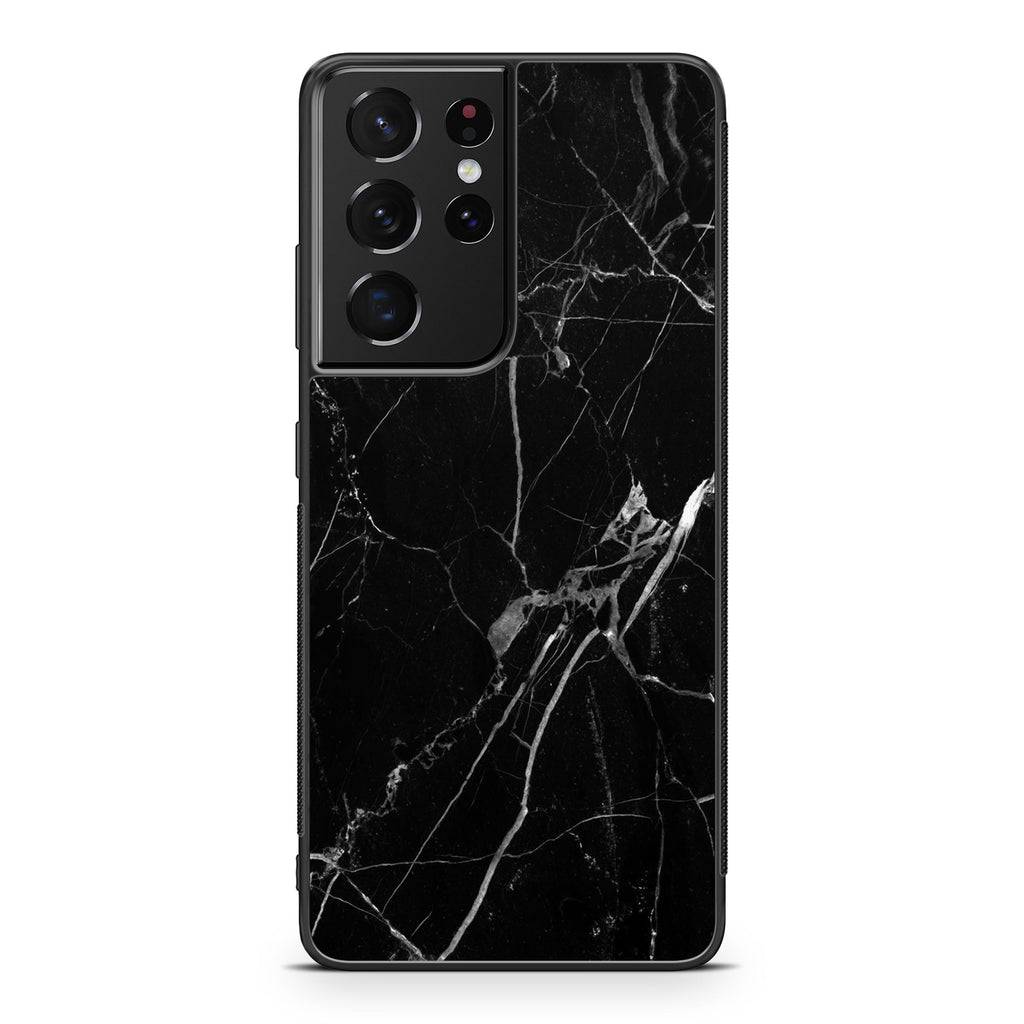 Black Marble Galaxy S21 Ultra Case