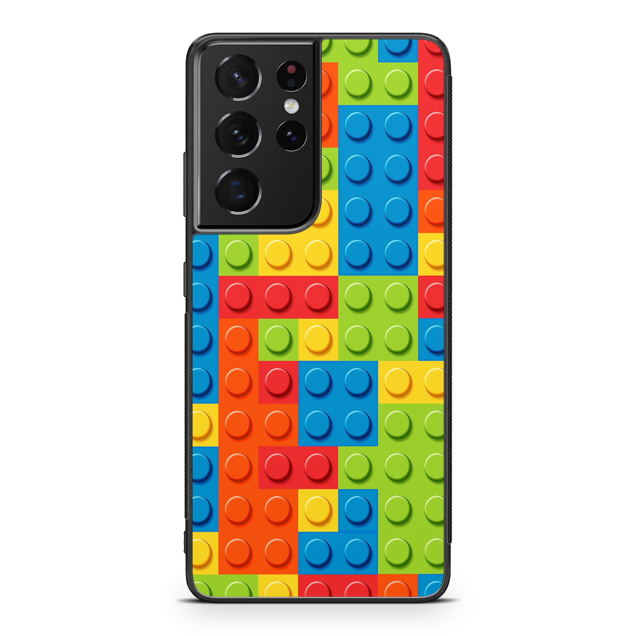 Blocks Rainbow Pattern Galaxy S21 Ultra Case