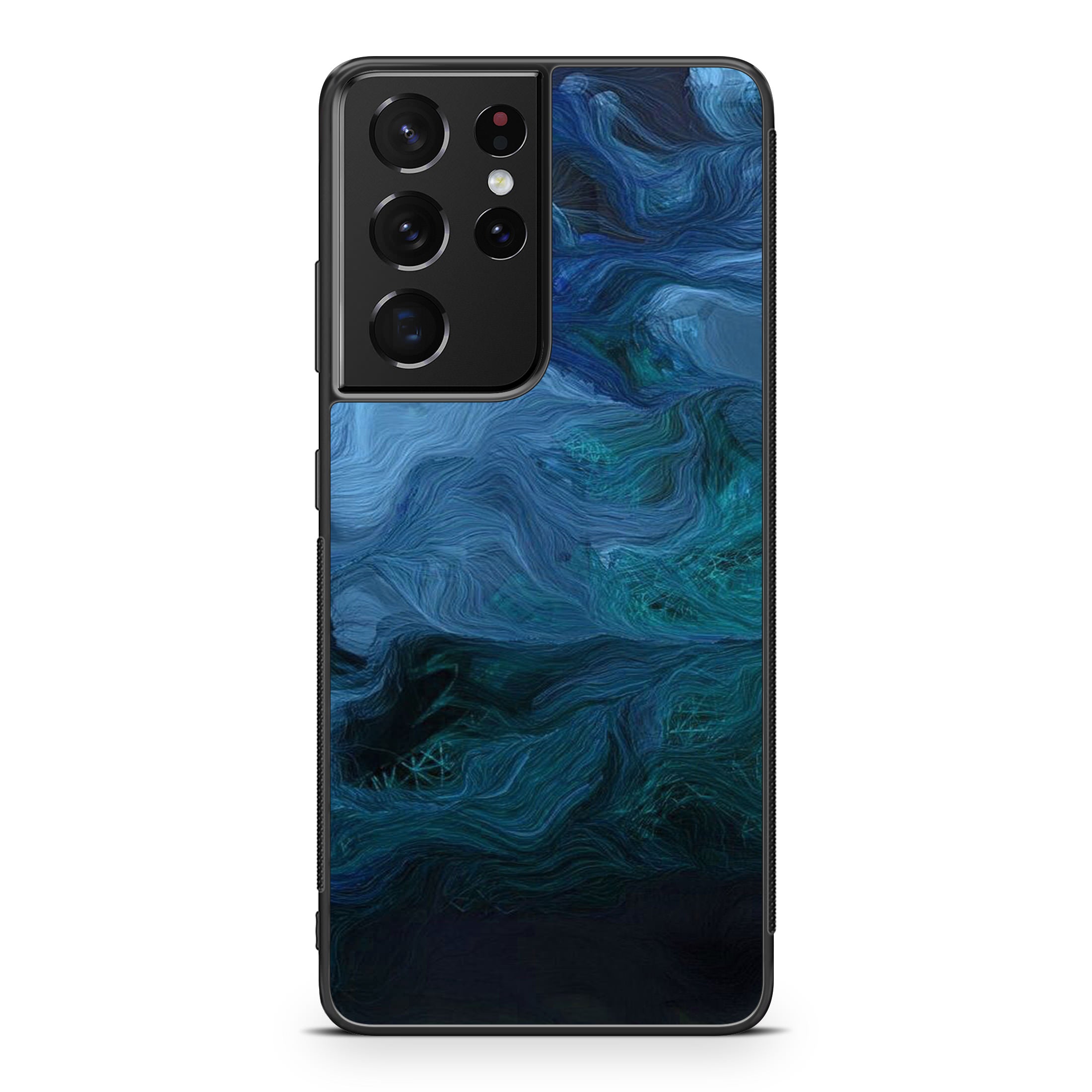 Blue Abstract Art Galaxy S21 Ultra Case