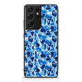 Blue Camo Galaxy S21 Ultra Case